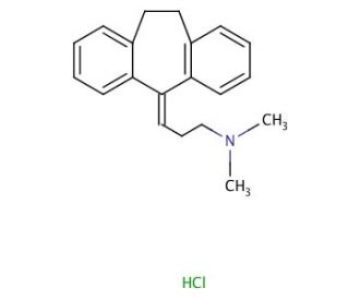 Amitriptyline Hydrochloride (CAS 549-18-8) - chemical structure image