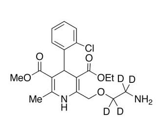 Amlodipine-d4 (CAS 1185246-14-3) - chemical structure image