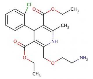 Amlodipine Diethyl Ester - chemical structure image