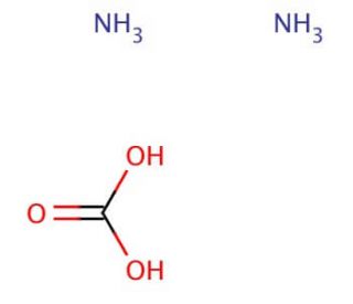 Ammonium carbonate (CAS 506-87-6) - chemical structure image