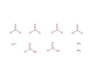 Ammonium cerium(IV) nitrate (CAS 16774-21-3) - chemical structure image