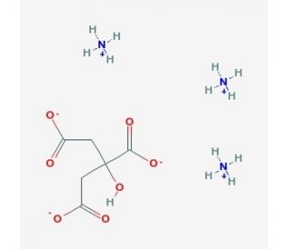 Ammonium citrate tribasic (CAS 3458-72-8) - chemical structure image