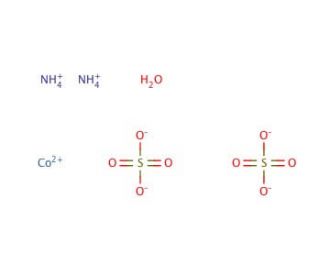 Ammonium cobalt(II) sulfate hexahydrate (CAS 13586-38-4) - chemical structure image