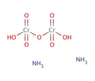 Ammonium dichromate (CAS 7789-09-5) - chemical structure image