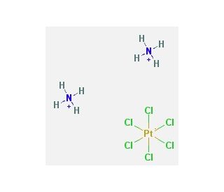 Ammonium hexachloroplatinate(IV) (CAS 16919-58-7) - chemical structure image