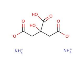 Ammonium hydrogencitrate (CAS 3012-65-5) - chemical structure image
