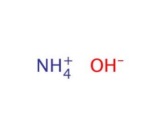 Ammonium hydroxide solution (CAS 1336-21-6) - chemical structure image
