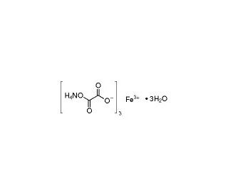 Ammonium iron(III) oxalate trihydrate (CAS 13268-42-3) - chemical structure image