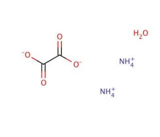 Ammonium oxalate monohydrate (CAS 6009-70-7) - chemical structure image
