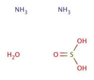 Ammonium sulfite monohydrate (CAS 7783-11-1) - chemical structure image