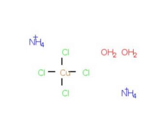 Ammonium tetrachlorocuprate(II) dihydrate (CAS 10060-13-6) - chemical structure image