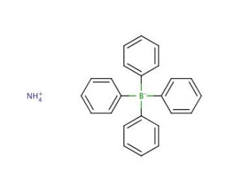 Ammonium tetraphenylborate (CAS 14637-34-4) - chemical structure image
