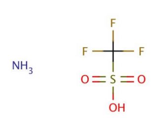 Ammonium trifluoromethanesulfonate (CAS 38542-94-8) - chemical structure image