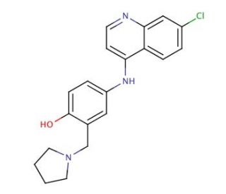 Amopyroquine (CAS 550-81-2) - chemical structure image