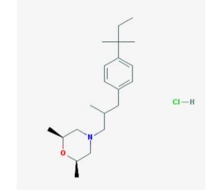 Amorolfine hydrochloride (CAS 78613-38-4) - chemical structure image