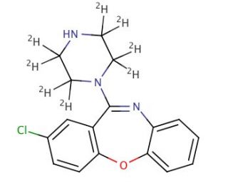 Amoxapine-d8 (CAS 1189671-27-9) - chemical structure image