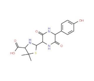Amoxicillin Diketopiperazine (CAS 94659-47-9) - chemical structure image