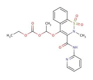 Ampiroxicam (CAS 99464-64-9) - chemical structure image