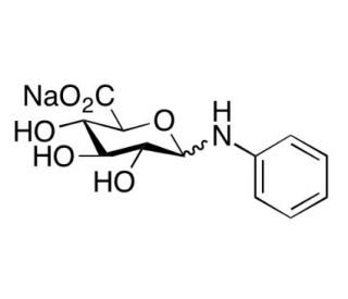 Aniline &beta;-D-Glucuronide Sodium Salt (CAS 116866-42-3) - chemical structure image
