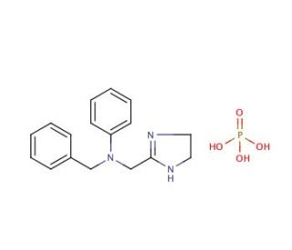 Antazoline phosphate salt (CAS 154-68-7) - chemical structure image