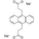 Anthracene-9,10-dipropionic acid disodium salt (CAS 82767-90-6) - chemical structure image