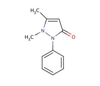 Antipyrine (CAS 60-80-0) - chemical structure image