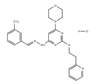 Apilimod Hydrochloride (CAS 541550-19-0 non-salt) - chemical structure image