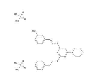 Apilimod mesylate (CAS 870087-36-8) - chemical structure image