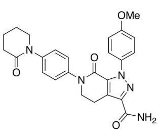 Apixaban (CAS 503612-47-3) - chemical structure image