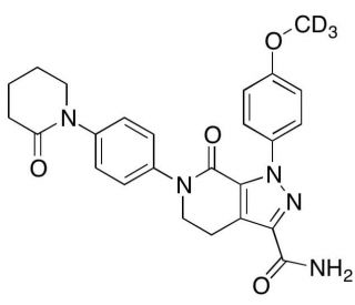 Apixaban-d3 (CAS 1131996-12-7) - chemical structure image