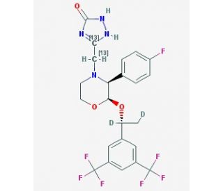 Aprepitant- 13C2,d2 (Major) - chemical structure image