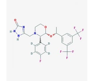 Aprepitant - Labeled d4 (CAS 170729-80-3 (unlabeled)) - chemical structure image