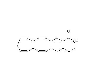 Arachidonic Acid (20:4, n-6) (CAS 506-32-1) - chemical structure image