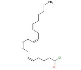 Arachidonoyl chloride (CAS 57303-04-5) - chemical structure image