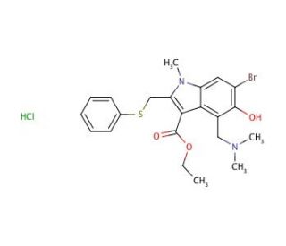 Arbidol Hydrochloride (CAS 131707-23-8) - chemical structure image