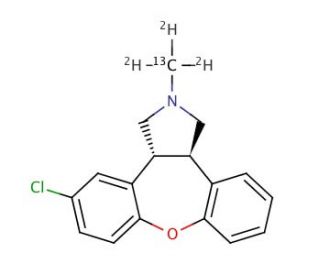 Asenapine 13C,d3 - chemical structure image