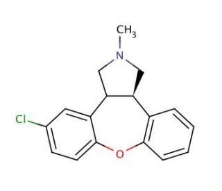 Asenapine (CAS 65576-45-6) - chemical structure image