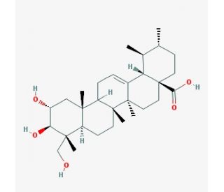 Asiatic acid (CAS 464-92-6) - chemical structure image