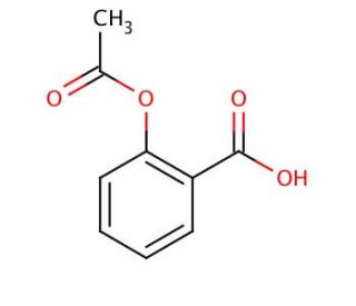 Aspirin (CAS 50-78-2) - chemical structure image