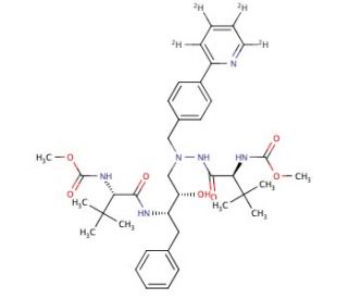 Atazanavir - Labeled d4 (CAS 198904-31-3 (unlabeled)) - chemical structure image