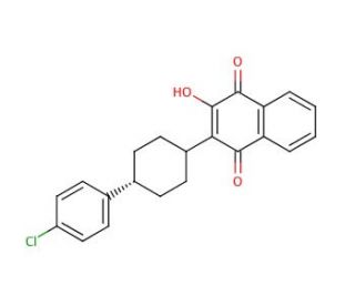 Atovaquone (CAS 95233-18-4) - chemical structure image