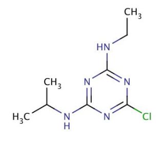 Atrazine (CAS 1912-24-9) - chemical structure image