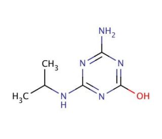Atrazine-desethyl-2-hydroxy (CAS 19988-24-0) - chemical structure image