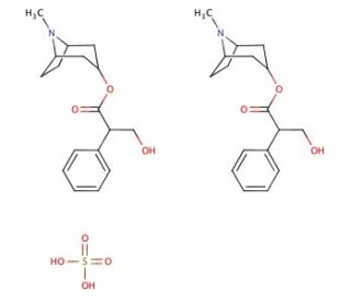 Atropine sulfate (CAS 55-48-1) - chemical structure image
