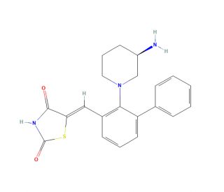 AZD1208 (CAS 1204144-28-4) - chemical structure image