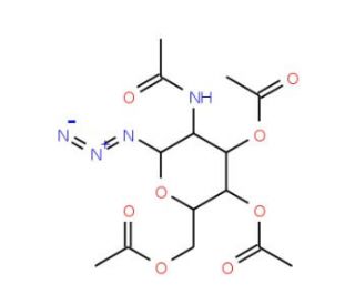 Azido 2-Acetamido-2-deoxy-3,4,6-tri-O-acetyl-&beta;-D-glucopyranoside (CAS 6205-69-2) - chemical structure image