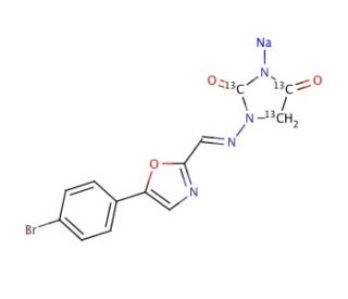 Azumolene-13C3 Sodium Salt (CAS 105336-14-9 (unlabeled)) - chemical structure image