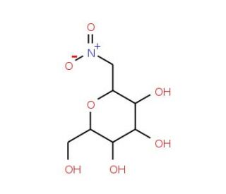 b-D-Glucopyranosyl nitromethane (CAS 81846-60-8) - chemical structure image