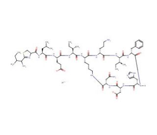 Bacitracin zinc salt (CAS 1405-89-6) - chemical structure image