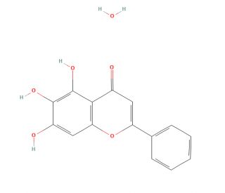 Baicalein Monohydrate (CAS 352000-07-8) - chemical structure image